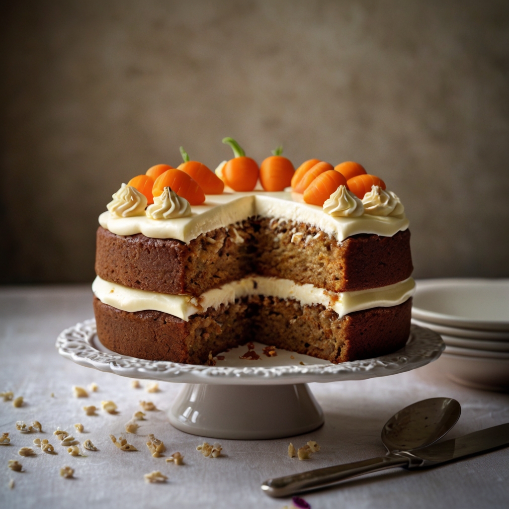 Bolo de cenoura com cobertura de chocolate